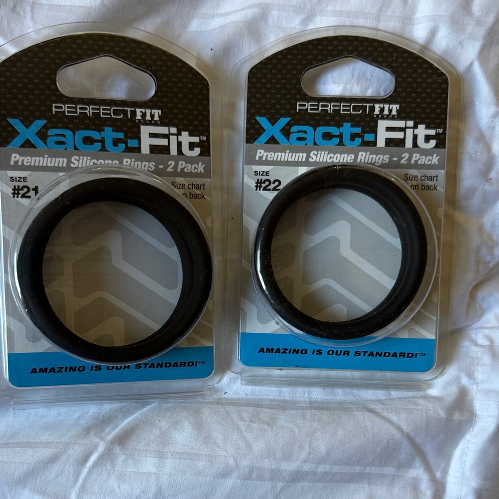 Perfect Fit Xact-Fit Silicone Rings - Black IF YOU KNOW YOU KNOW